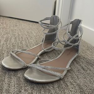 Silver sandals